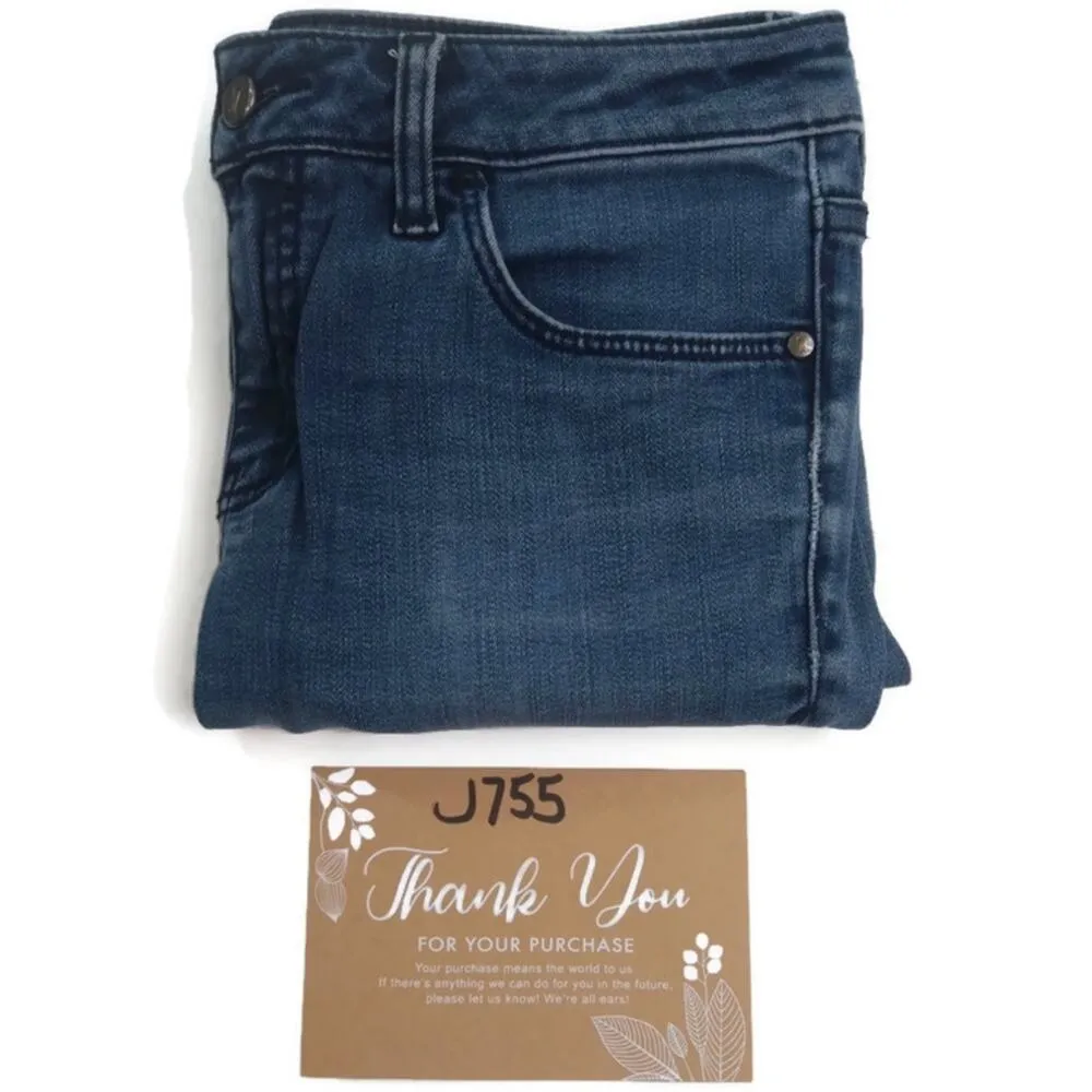 J755 GUC $149 Anthro Pilcro/Letterpress Script  High Rise Frayed Hem 29 - Image 11