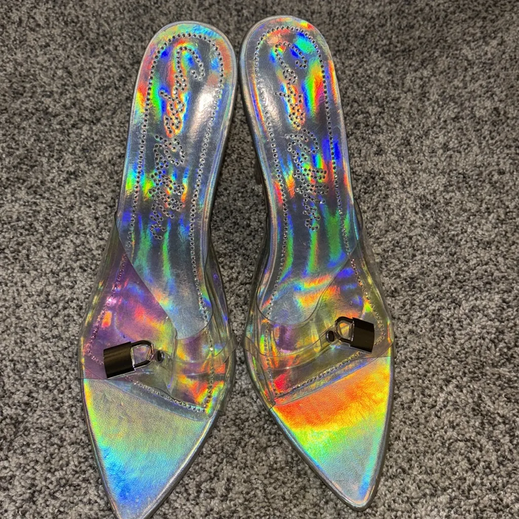 Cape Robbin iridescent rainbow heels - Image 3