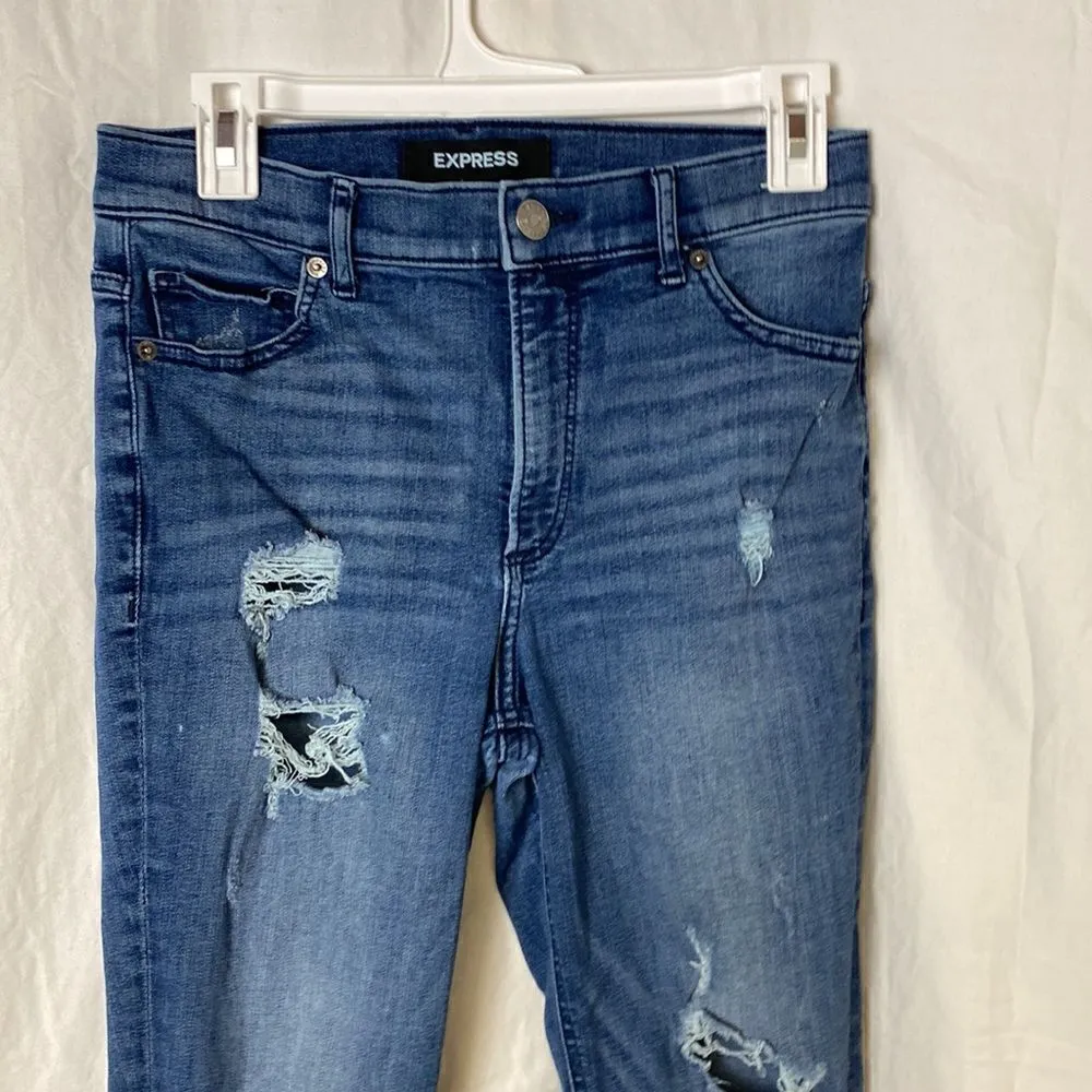 #114 EXPRESS ankle high rise jeans - Image 7