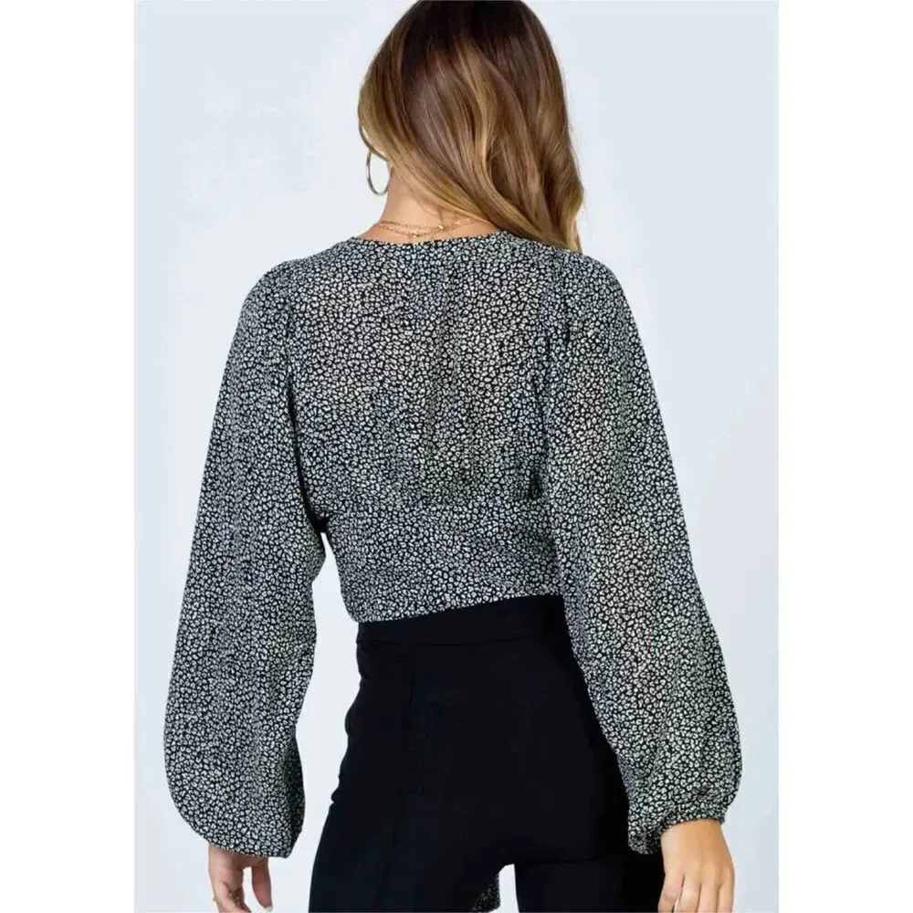 NWT Princess Polly NEW MOOD TOP BLACK - Image 2