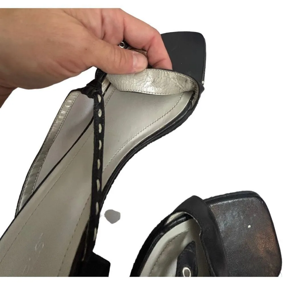 BCBGirls open back strappy heels size 8 womens (nite condition) - Image 6