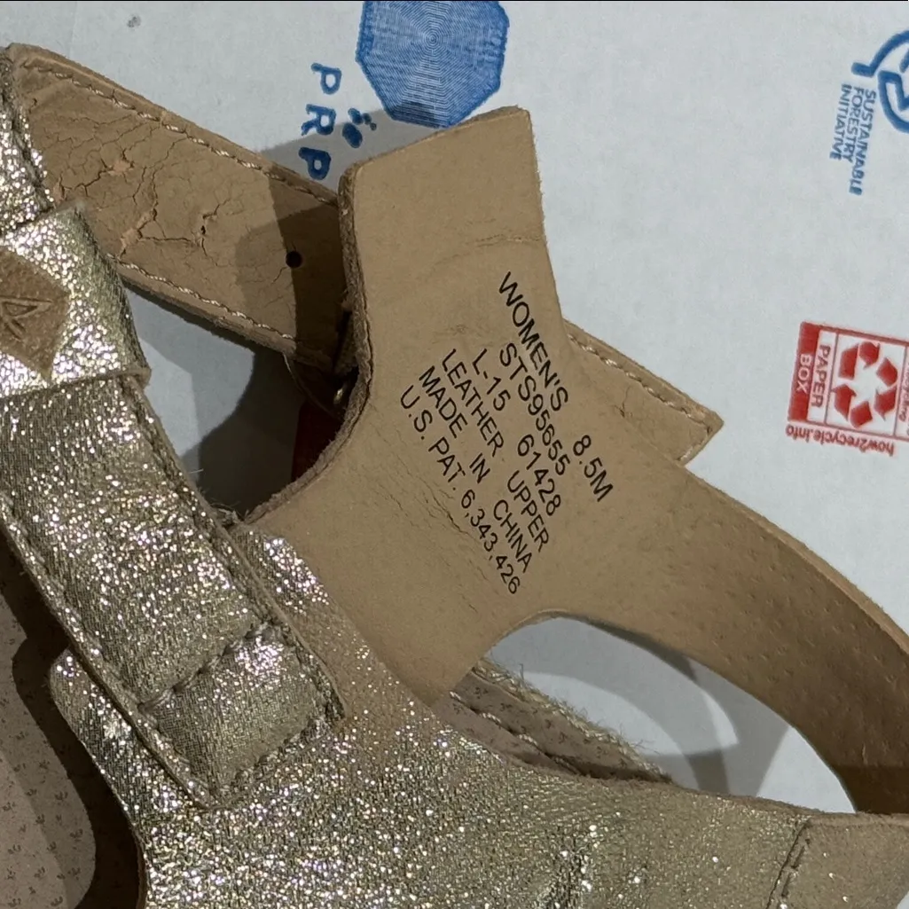 Sperry Gold and Tan Women's Sandals - Image 2