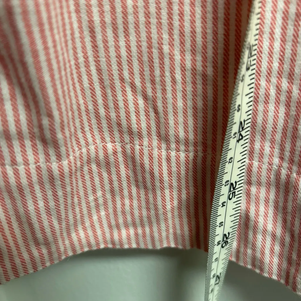 Zac & Rachel Pink Striped Tunic with Floral Detail Size M - Image 7