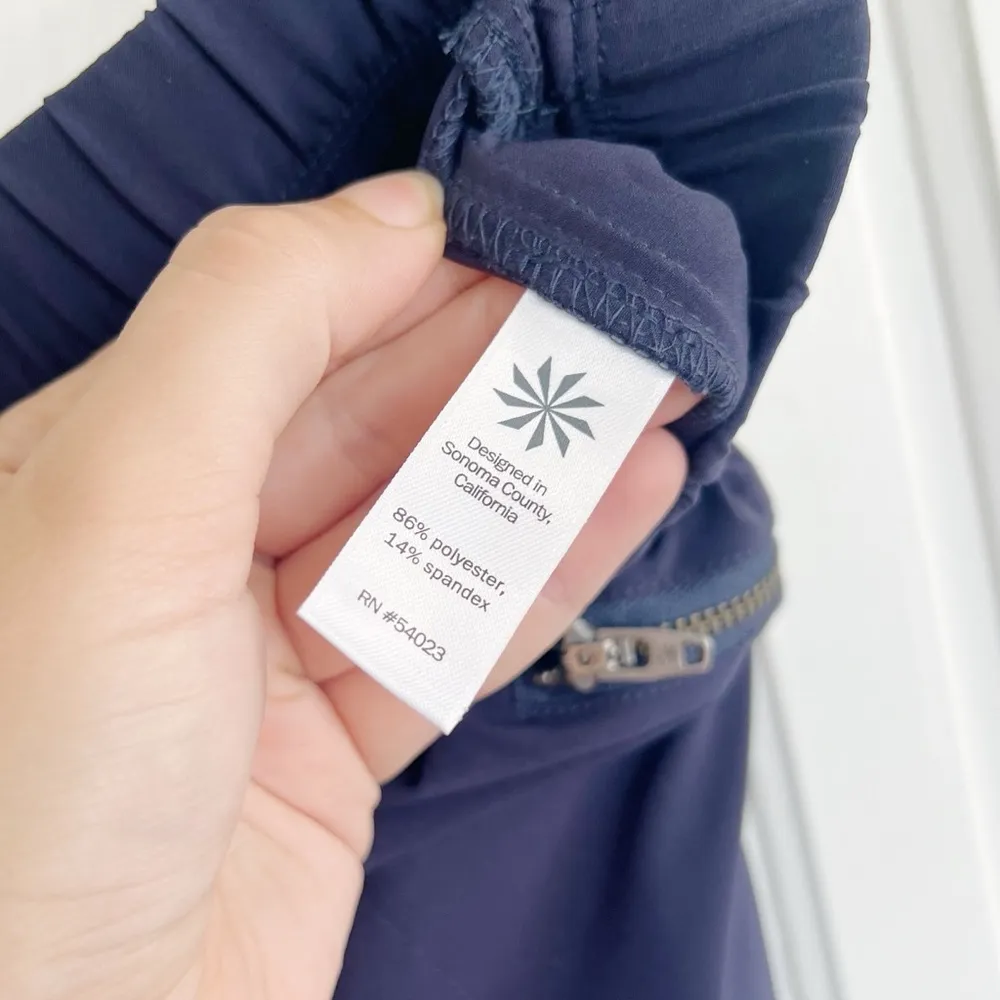 Athleta  • Aspire Ankle Pant jogger cropped navy blue lightweight pull-on travel - Image 7