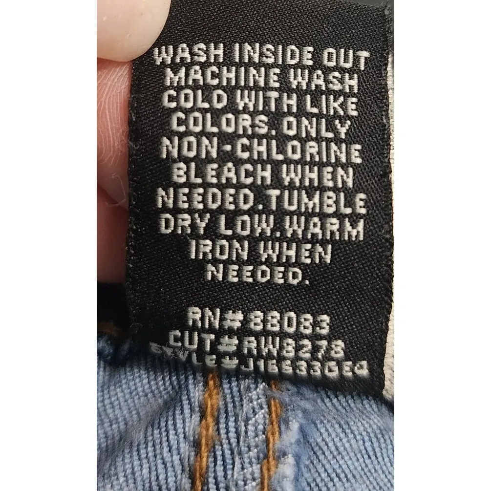 Rewash Skinny Jeans Dark Wash Denim Stretch‎ Casual Everyday Size 1/25 - Image 4