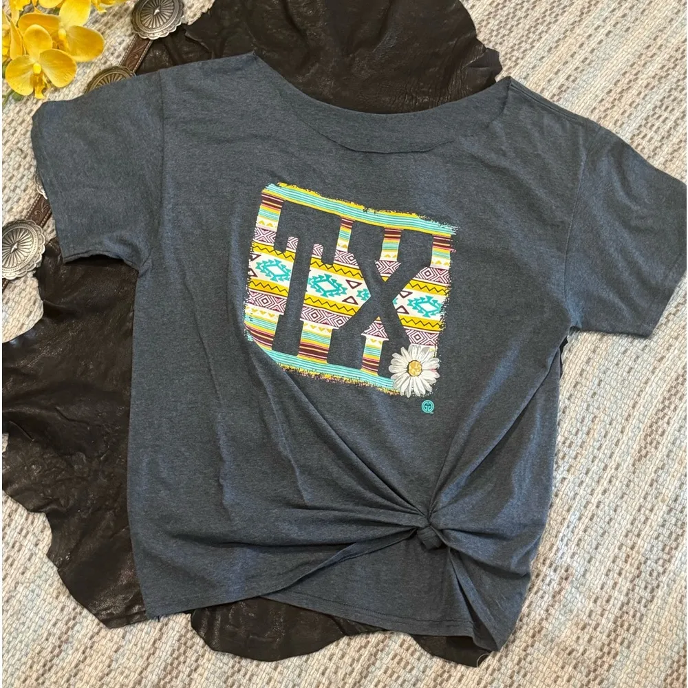 Modern Texas Graphic T-Shirt for Women Size XL - Image 4