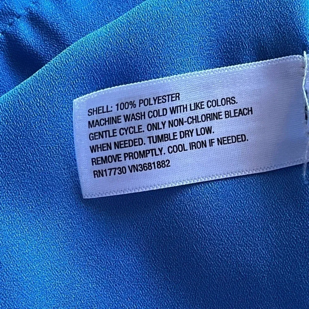 3.1 Philip Lim Target womens Blue Shift mini Dress Jeweled Neck Line Size XS - Image 8