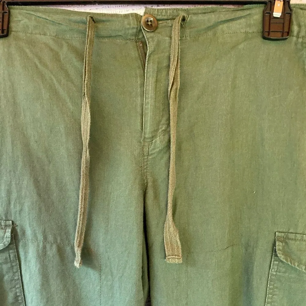 J. Crew‎ Linen Blend Pants Green - Image 4