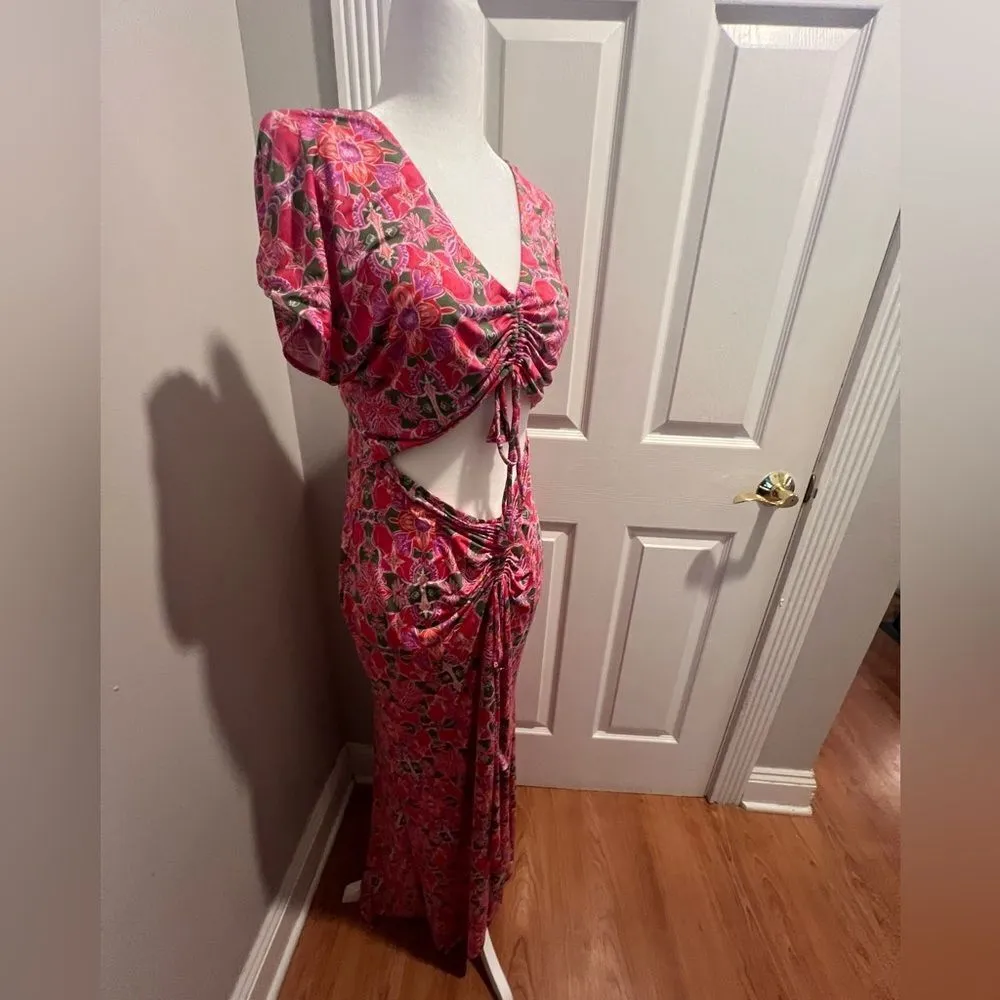 nwt misa Los Angeles Carlotta Ruched Maxi Dress women's‎ cut out dress size md - Image 8