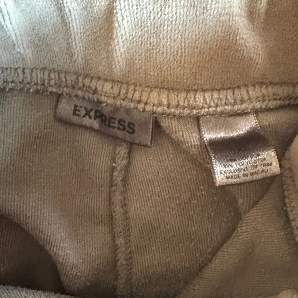 Express Velour Track Pants Size XL Y2K - Image 2