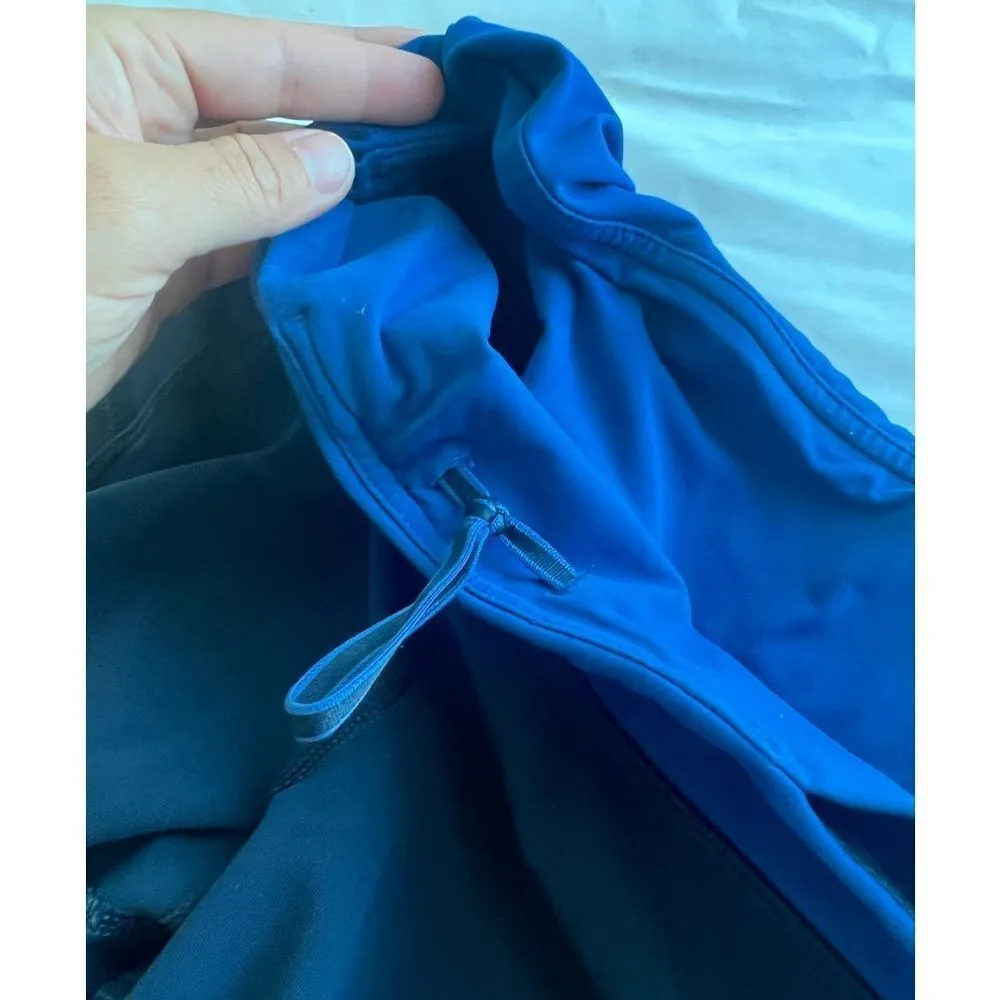 Lululemon Athletica Navy Blue Mesh Pocket Detail leggings Inseam 21” Size 8 - Image 7