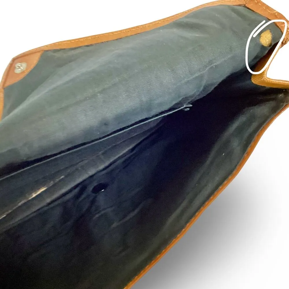 Mustard Flat Envelope Clutch Brown - Image 6