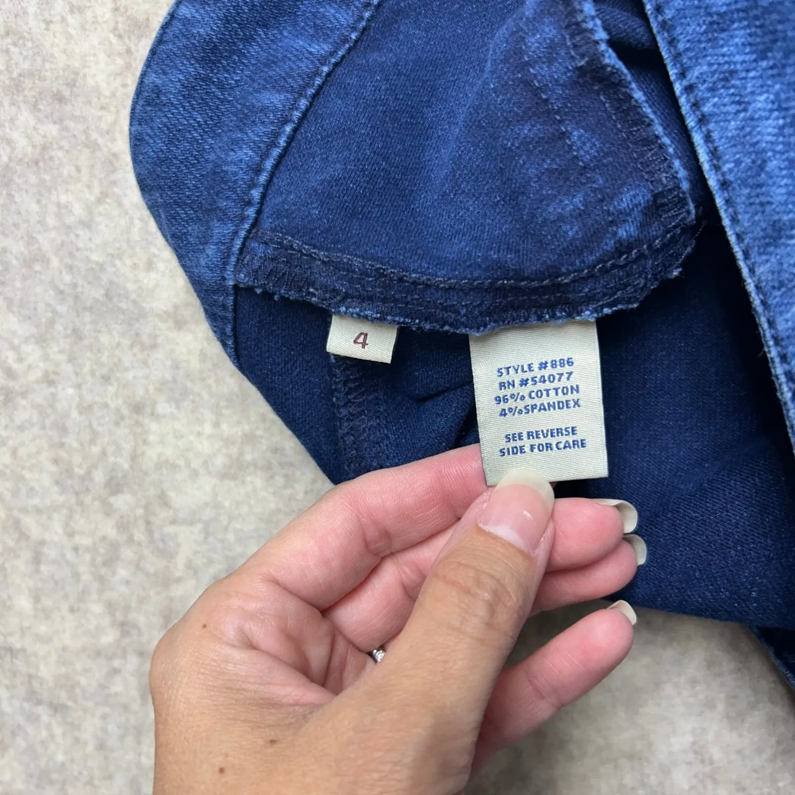 Cabi Jeans #886 Women's‎ Size 4 Dark Wash Denim Skinny Leg Mid Rise - Image 6