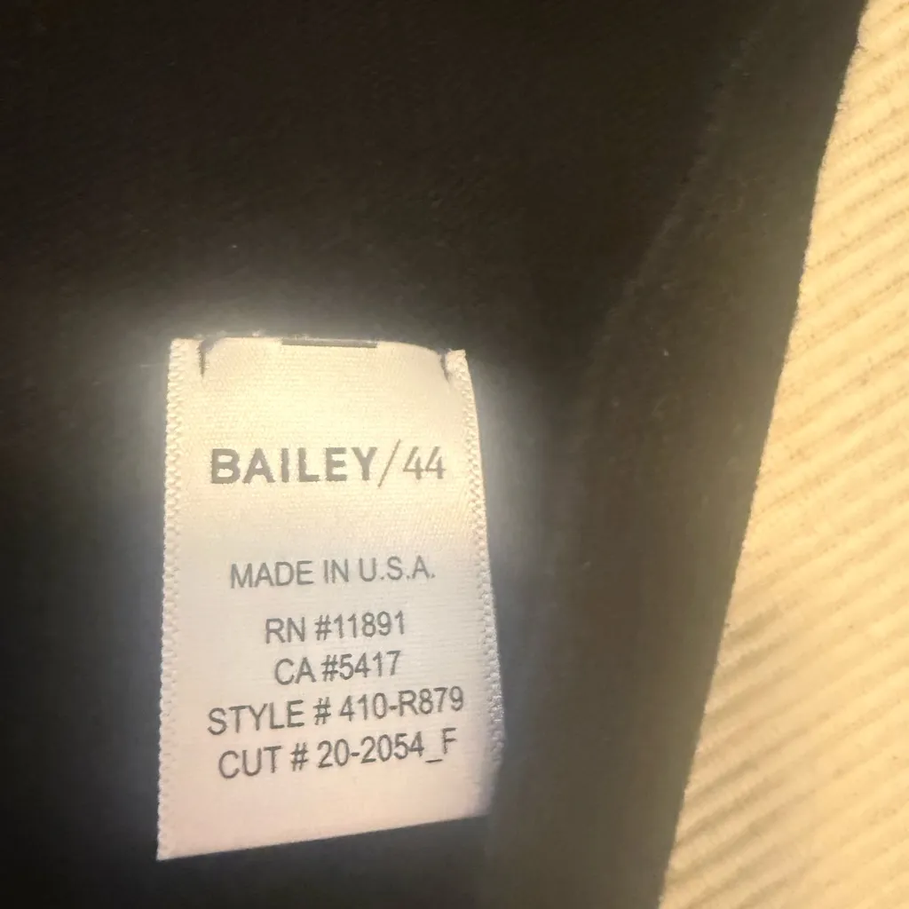 Bailey 44 Black Fit & Flare Dress – Sleeveless Knit V-Neck Small - Image 6