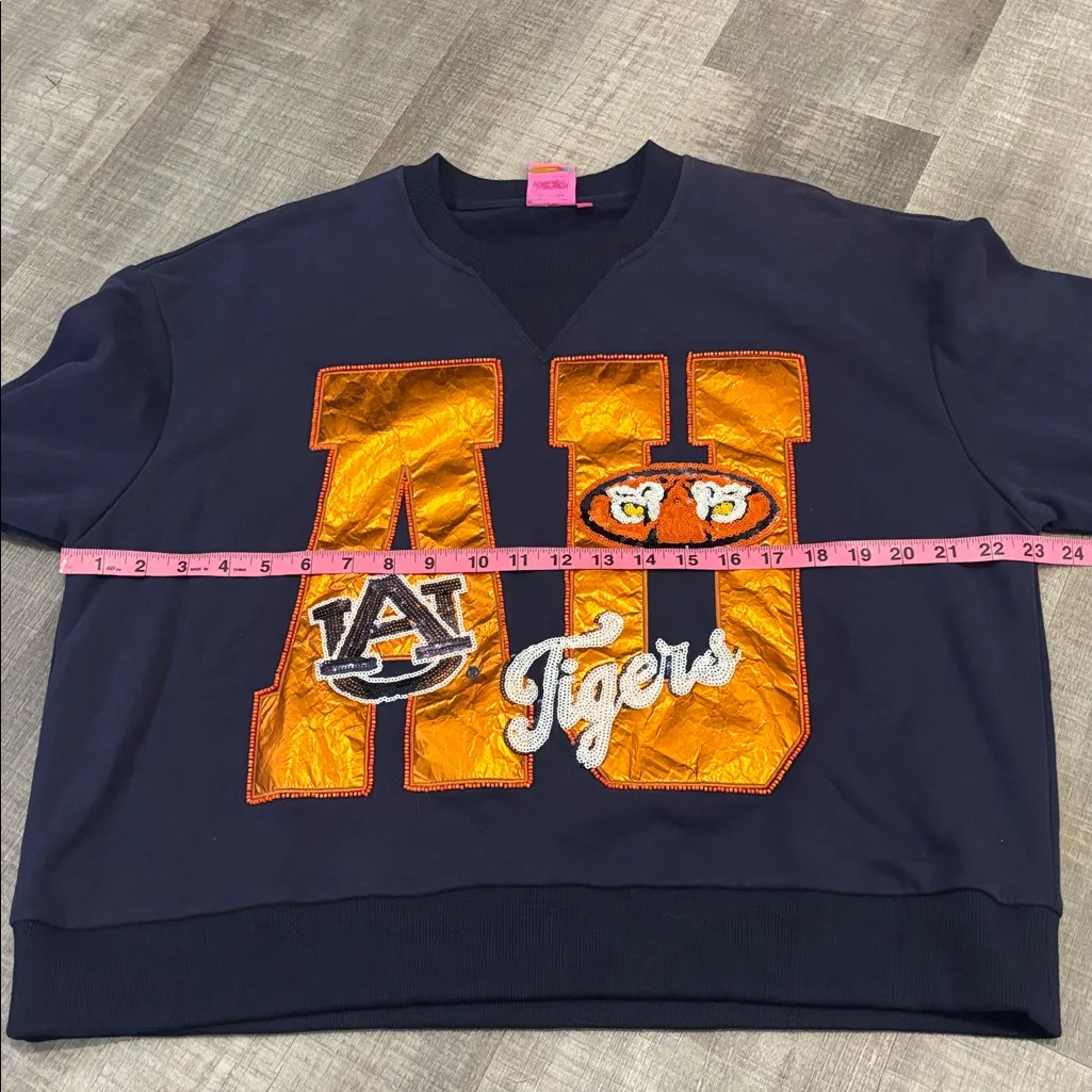 queen of sparkles auburn sweatshirt Blue Size XS - Image 5