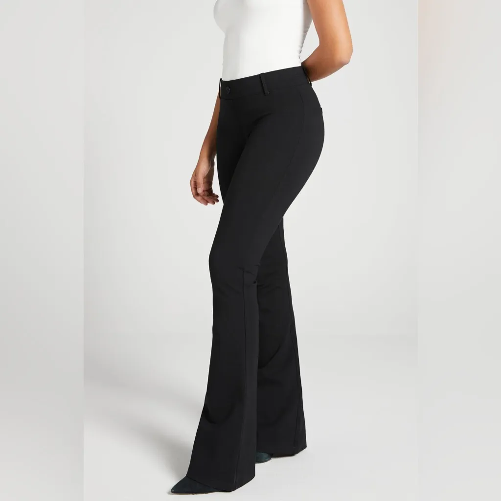 Betabrand Women’s Classic Bootcut Dress Yoga Pant in Black Size XLP - Image 2