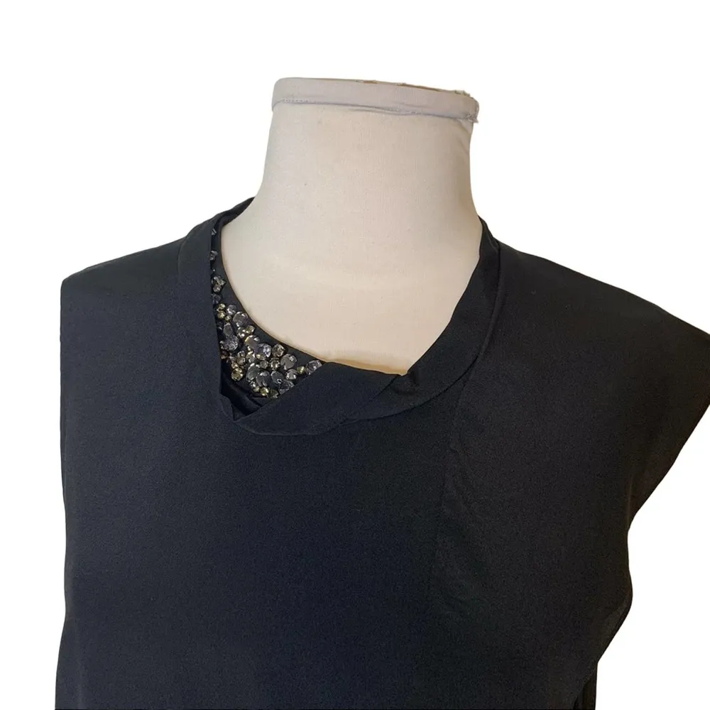 3.1 Phillip Lim rhinestone silk ruffle blouse - Image 3