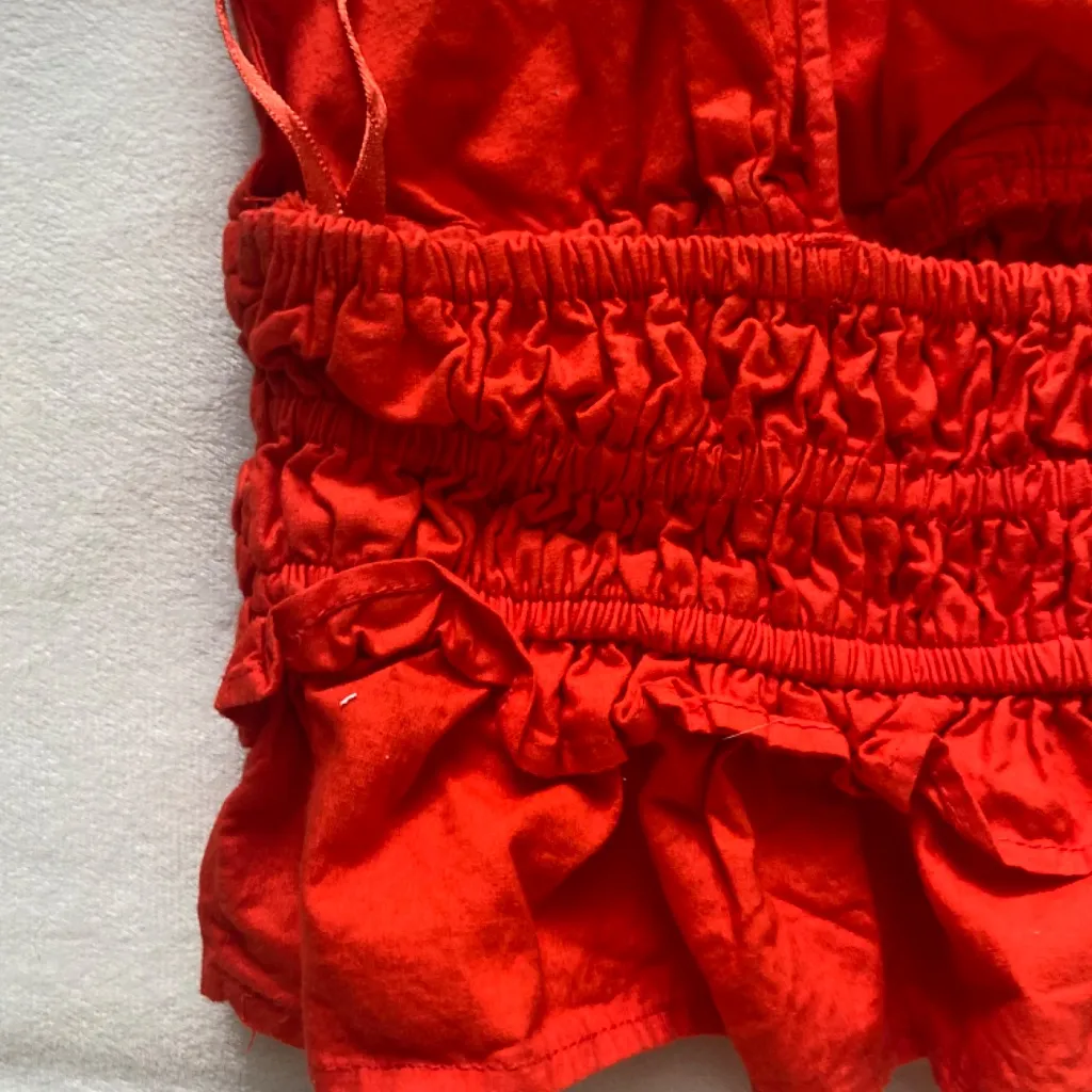 Red ruffle tank top - Image 7