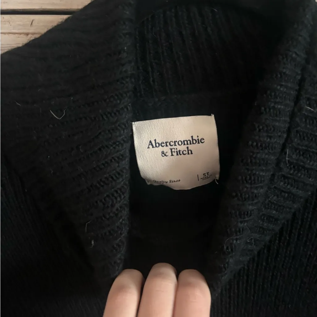 Abercrombie & Fitch Black Cowl Neck Sweater - Image 2