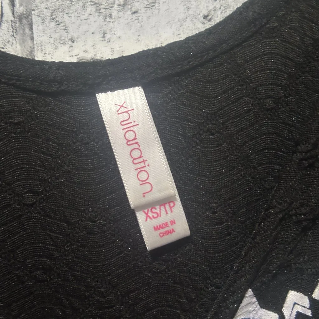 EUC Xhilaration Black & White Bodycon Dress Size XS - Image 8