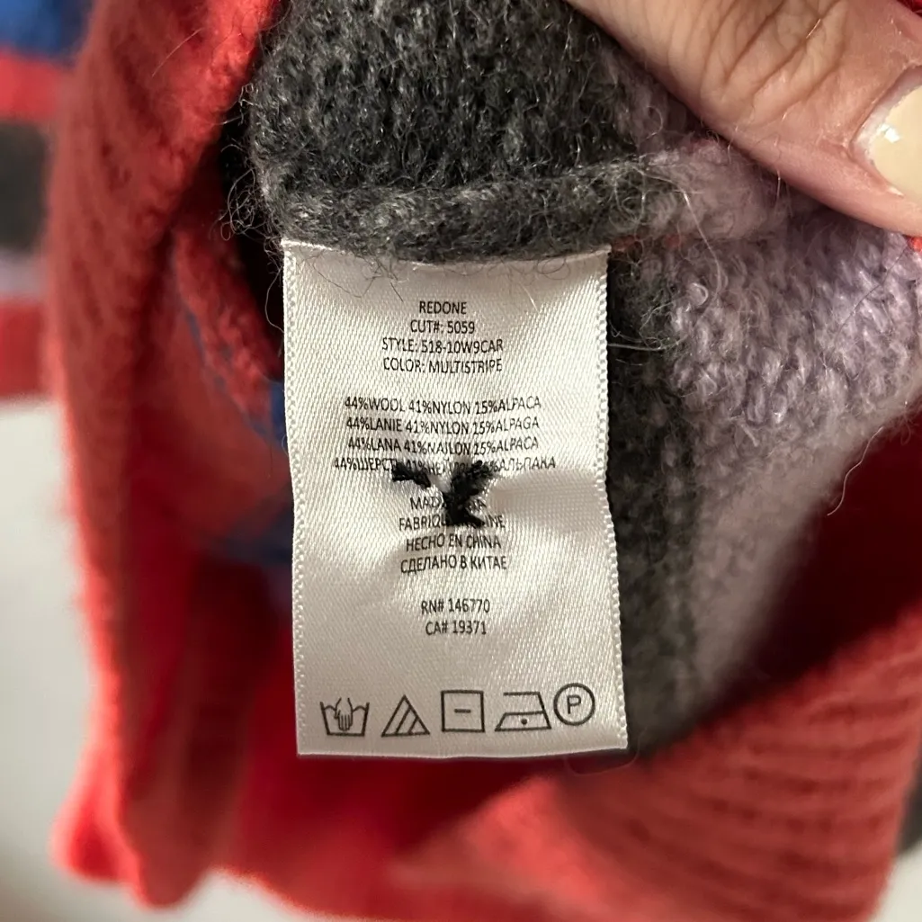 RE/DONE 90s Oversized Cardigan in Multi Stripe size Large (L) - Image 5