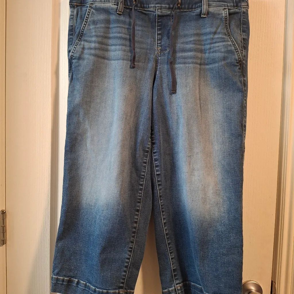 Torrid Sz 1 Blue Cropped Denim Jeans - Image 6