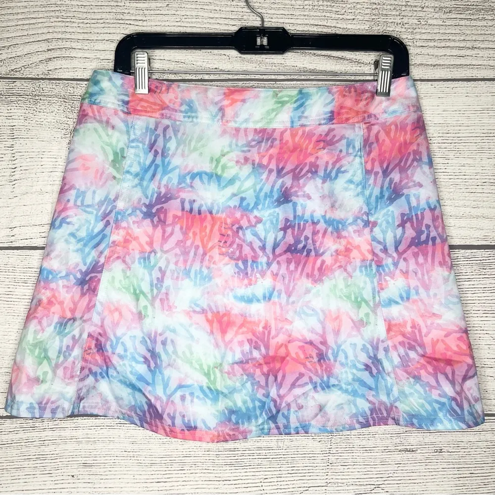Reel Legends Athletic Outdoor Wrap Around Skirt Size Small Tropical Reef Pink - Image 5