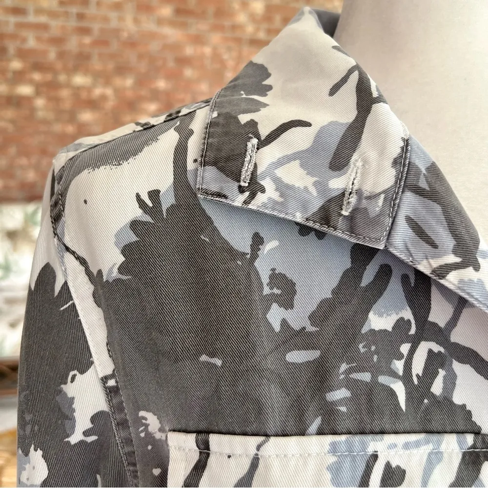 Laurie Felt Gray Camo Hi Low Swing Jacket 2 - Image 3