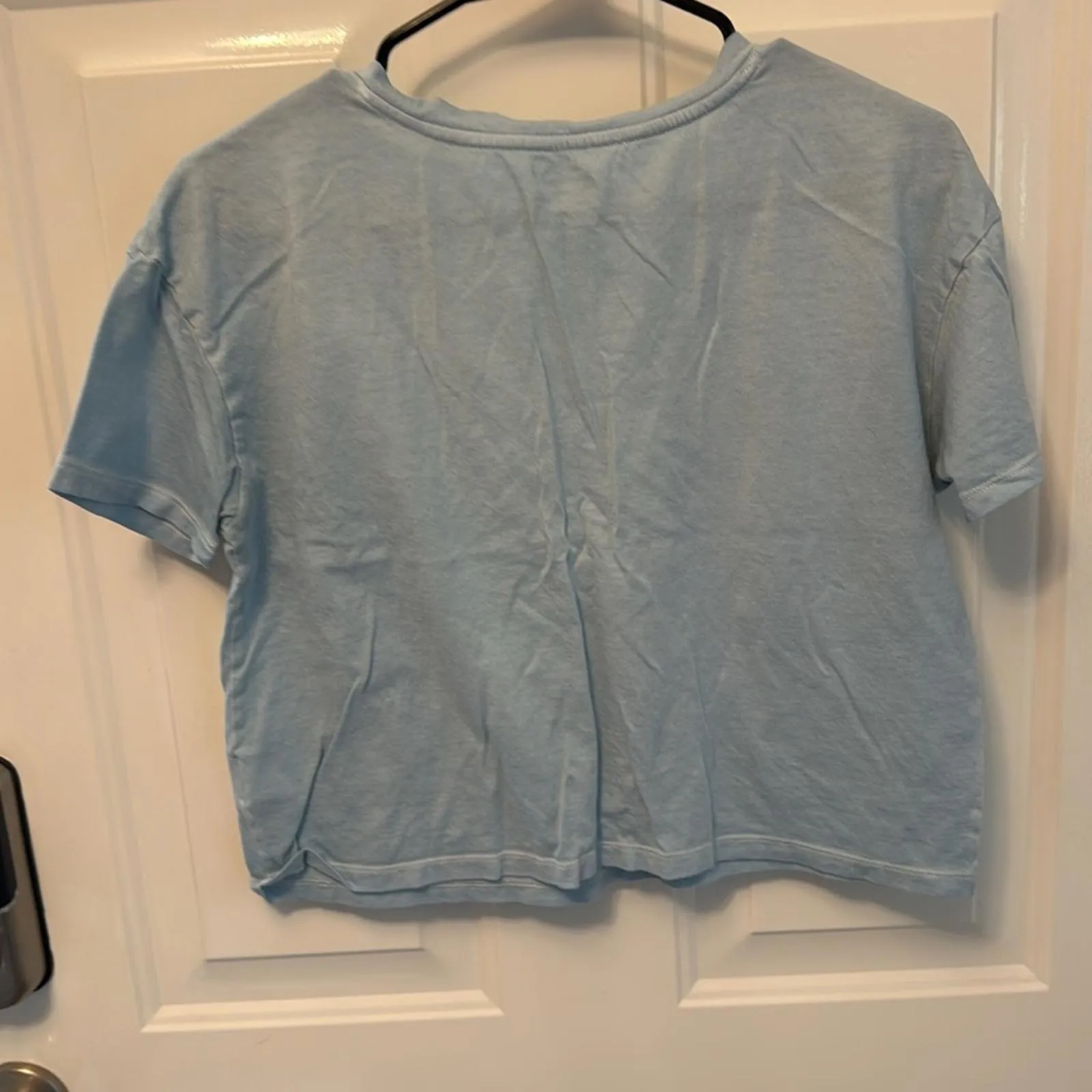 Old Navy Light Blue Crop Tee - Size Small - Image 3