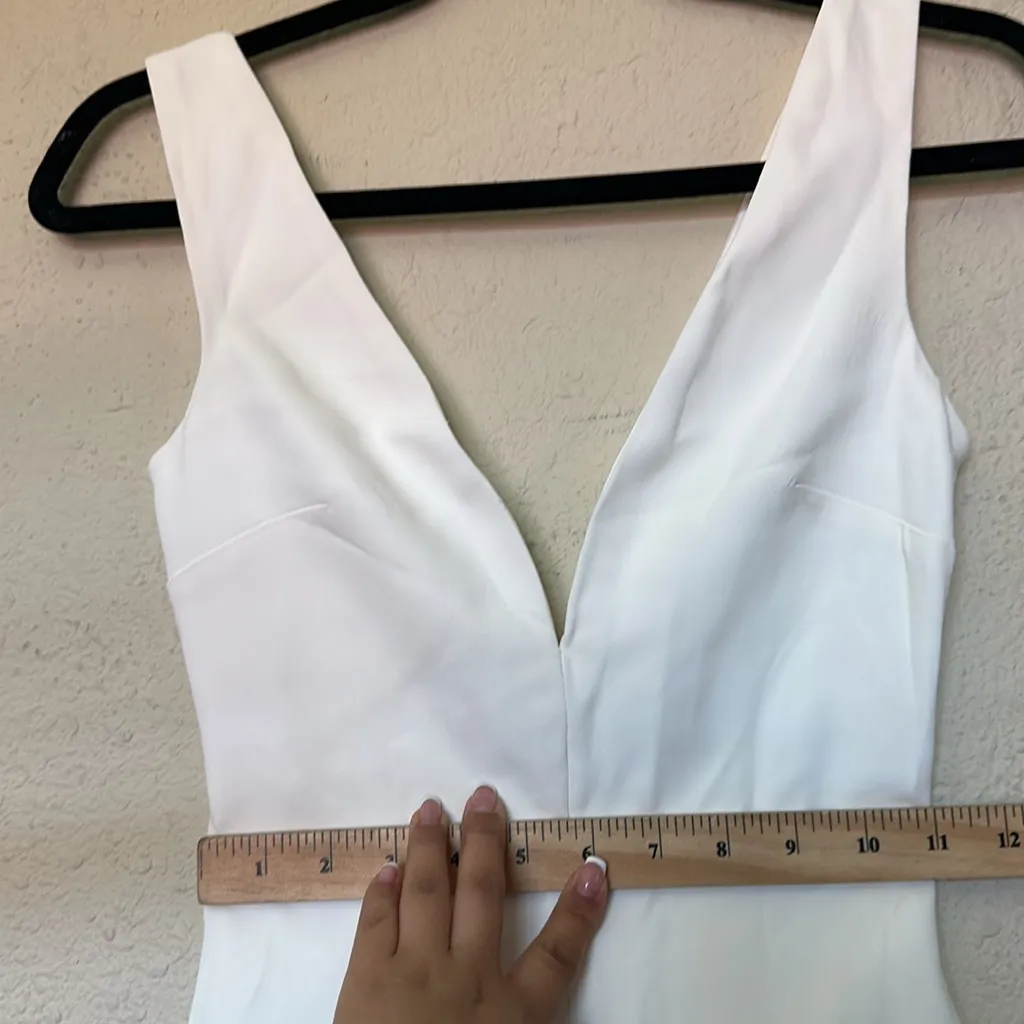 HOUSE OF CB OLYMPIA White Plunge‎ MINI DRESS NWOT Size S - Image 14