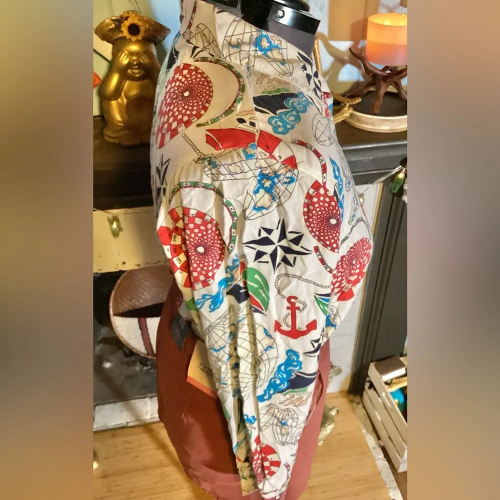 Vintage Dockers XL Nautical Buttonup With Flaws*** - Image 5