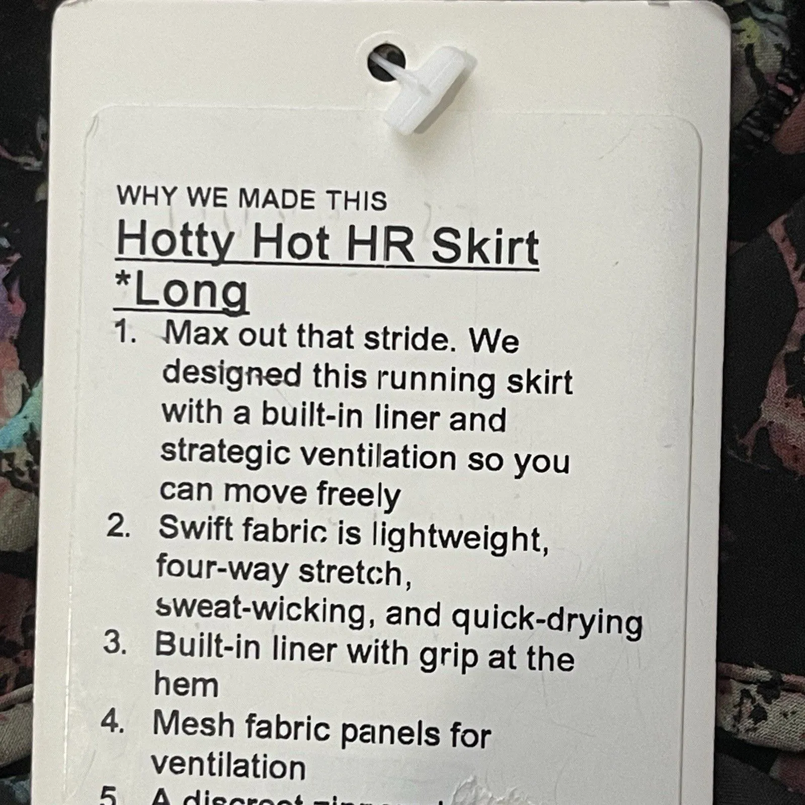 LULULEMON Hotty Hot HR Skirt Long Size 0 Multicolor NEW Active Skort Athleisure - Image 4