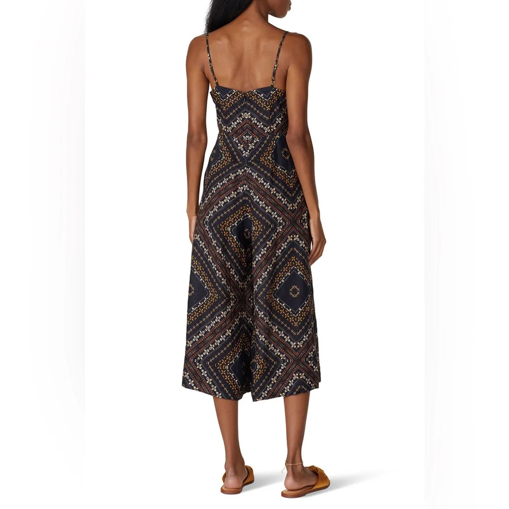 Nicholas Linen Jumpsuit Size 8 Black - Image 3