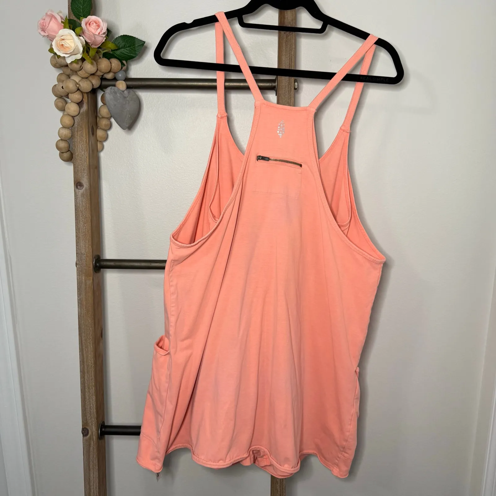 Free People‎ Movement Hotshot Peach Dress Size Large - Image 5