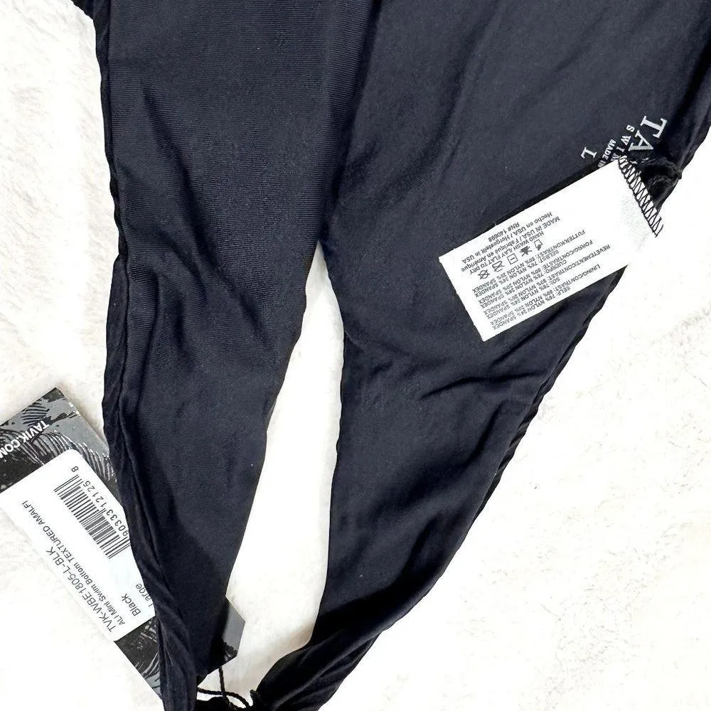 NWT Tavik Ali Mini Swim Bottom Textured Amalfi in Black - Image 3