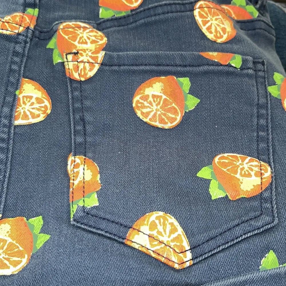 BDG Denim Urban Outfitters SoldOut Super High Waisted Shorts button fly Orange - Image 8