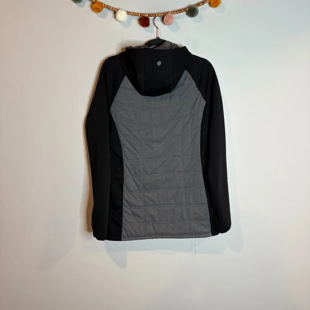 Athleta mixed media full zip quilted puffer jacket - Image 5