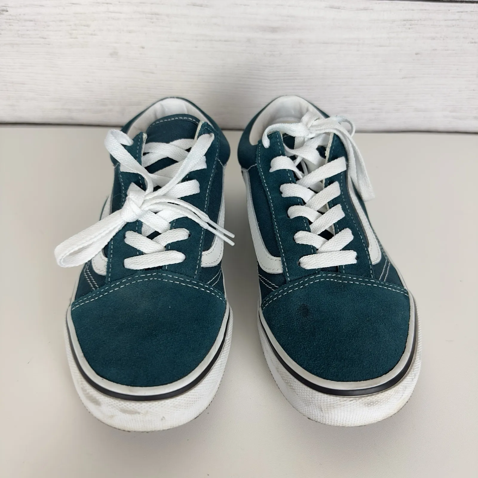 Vans Unisex Off The Wall 751505 Blue Casual Shoes Sneakers Junior Sz‎ 6 | W 7.5 - Image 3