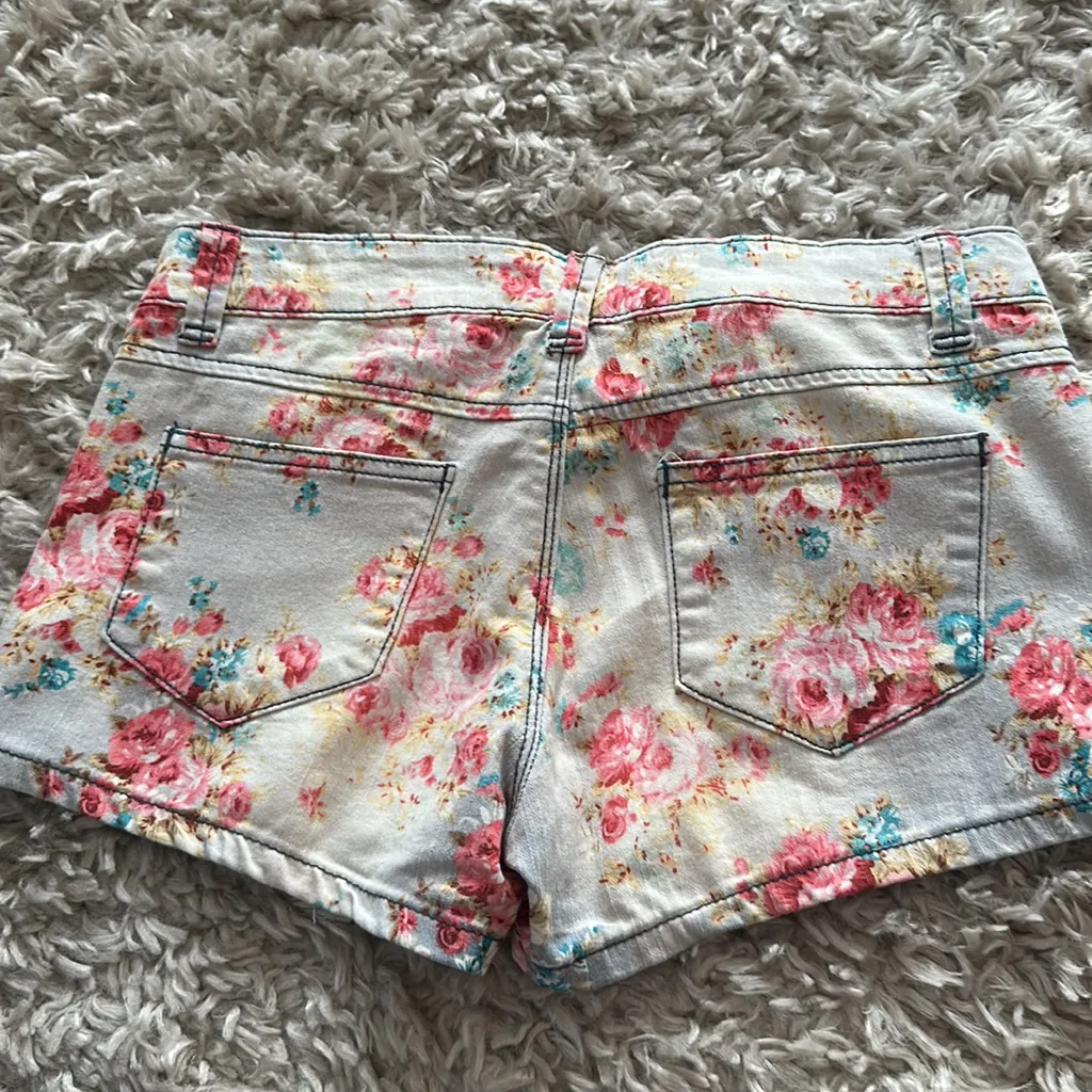 Floral Jean Shorts - Image 2