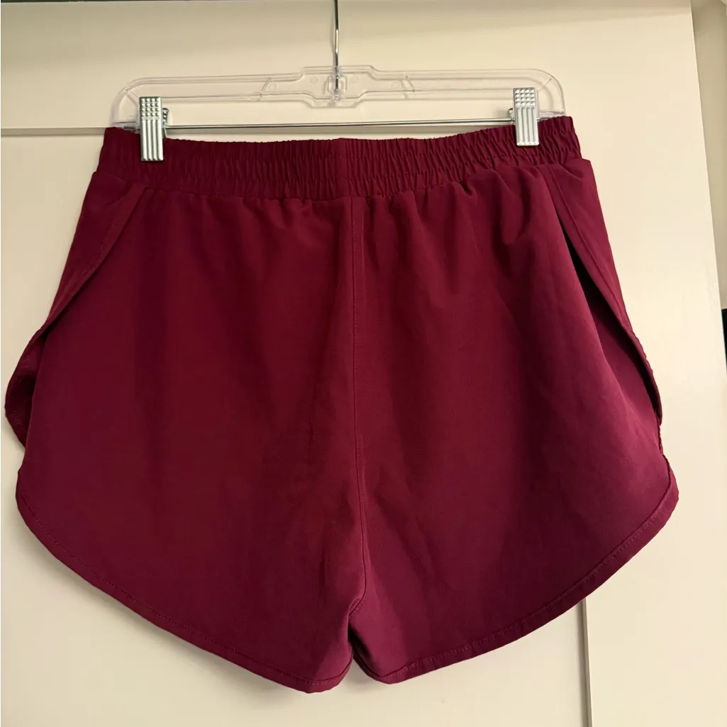 SheIn Large  Maroon Active Shorts - Image 3