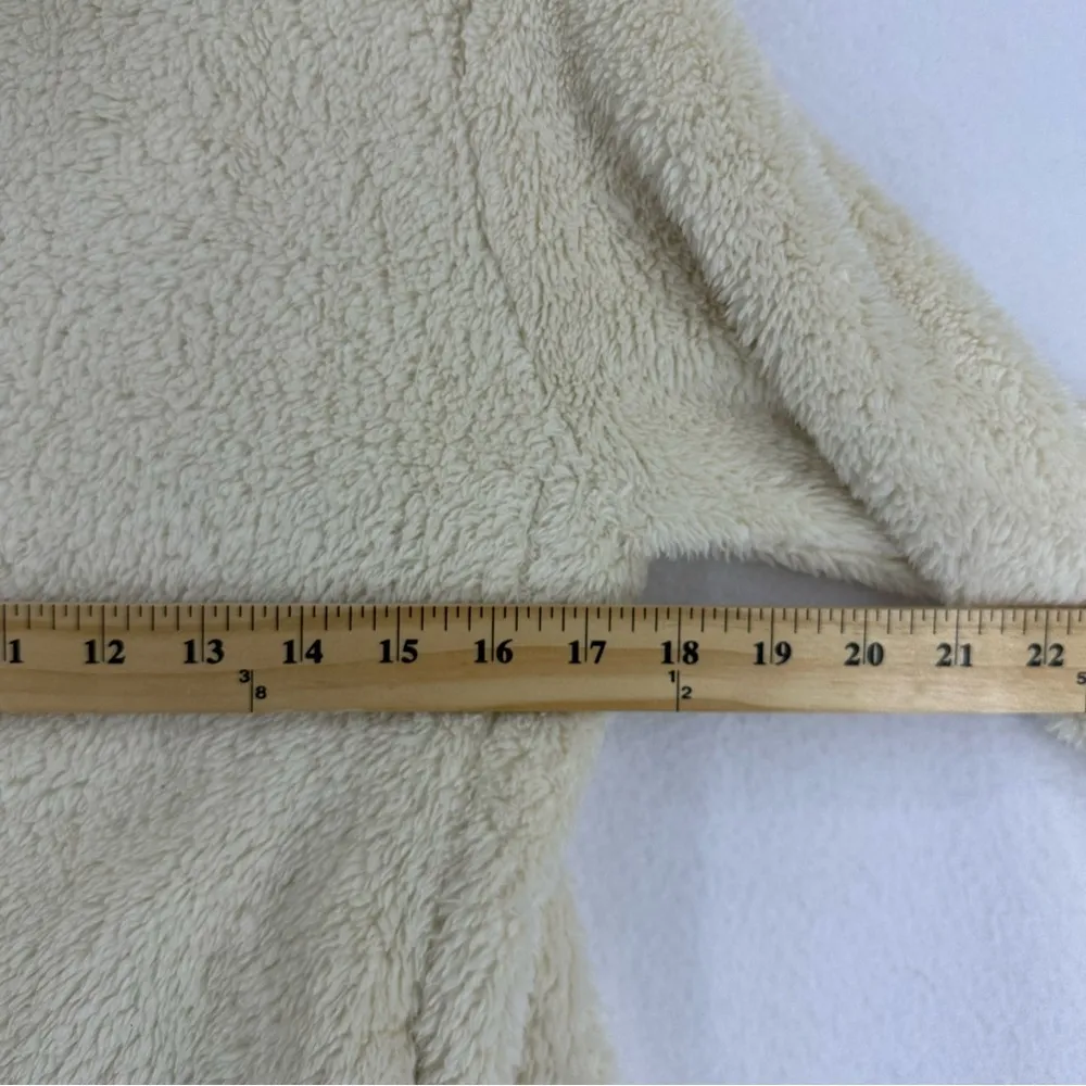 Uniqlo Sherpa Fleece Full Zip Jacket Woman’s XS Beige - Image 5