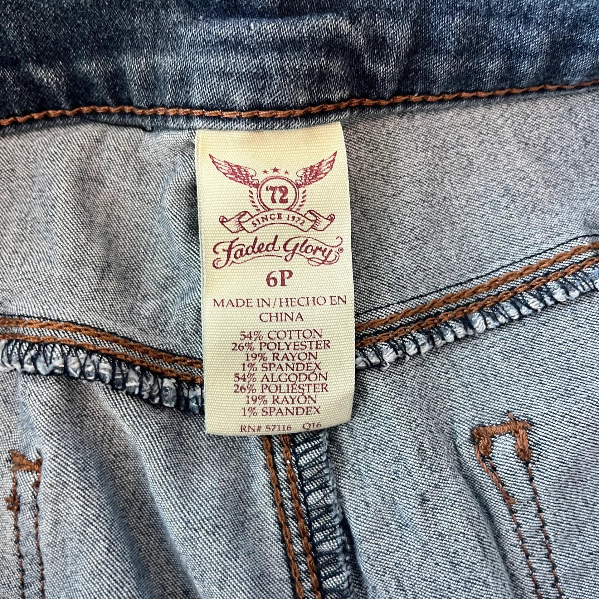 Womens Faded Glory Jeans - 6P - Image 9