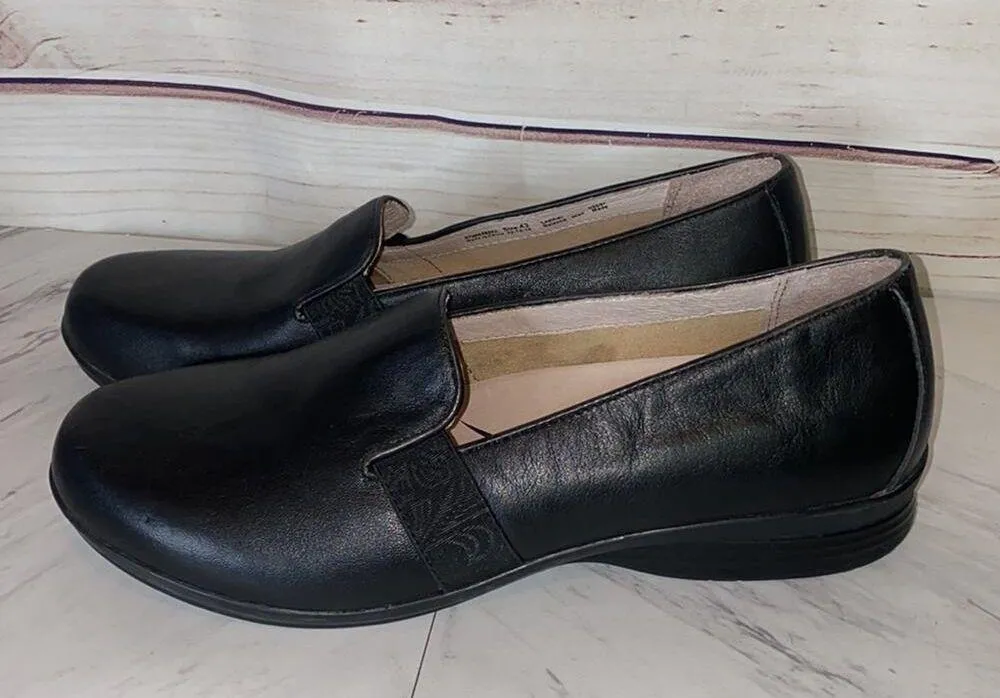 Dansko Black Nappa Leather Addy Slip On Comfort Shoes Size 42 / 12 - Image 6