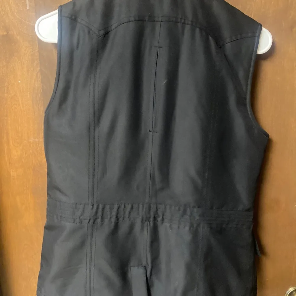 Tehama Womens Sleeveless Quilted Vest S Black with plaid accent Hikin… - Image 3