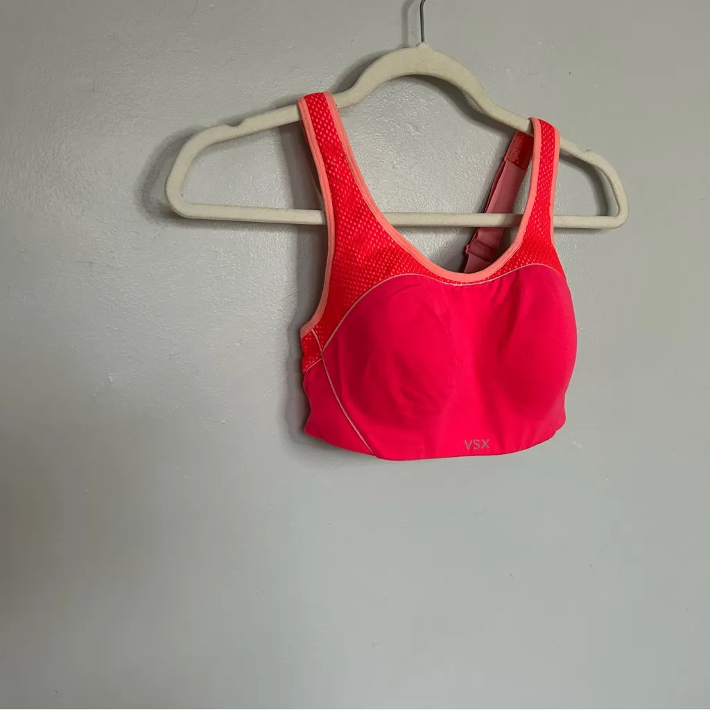 VSX Women's pink Sports Bra - Image 2
