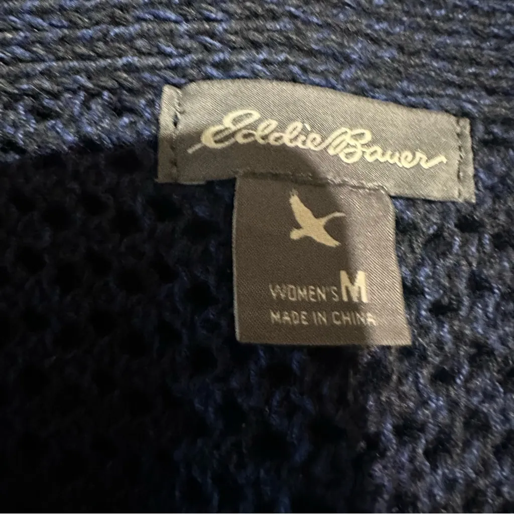 Eddie Bauer Dark Blue Knit Sweater - Image 3
