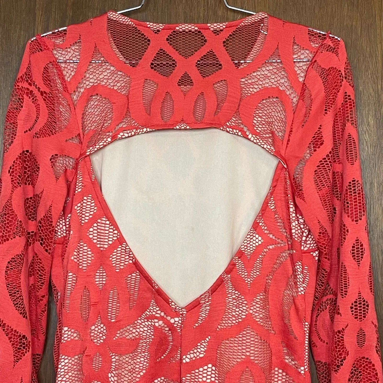 Mystic Woman’s Lace Long Sleeve Mini Woman’s Dress Size Large - Image 5