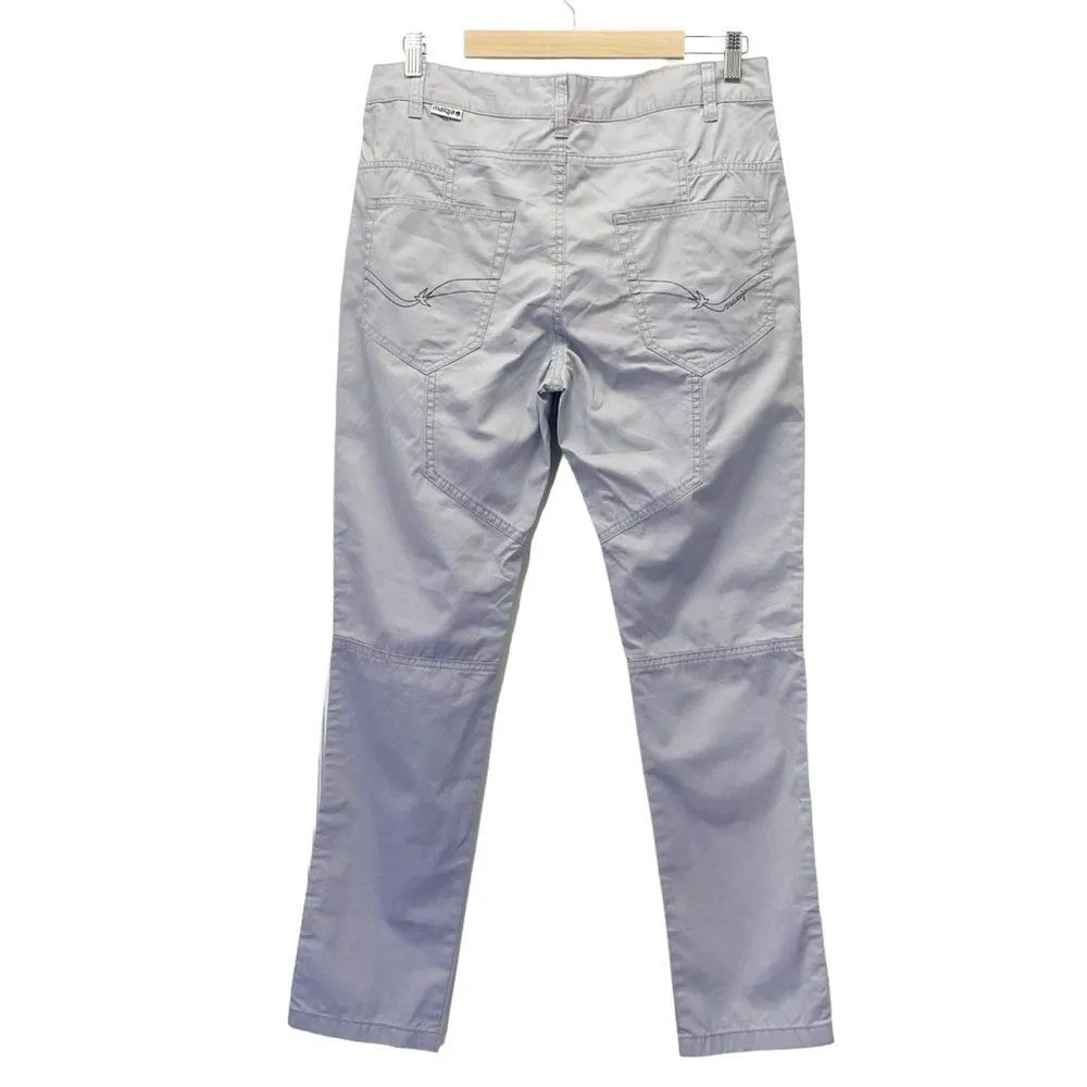 Maloja CharlyM Twill Bike Pants in Light Gray Smoke Size Medium Hiking Outdoors Purple - Image 4