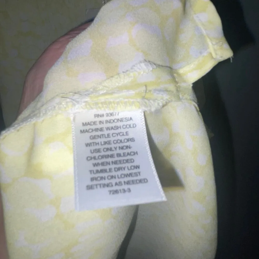 Worthington NEW Size Small Yellow Tank Blouse Office Dressy Casual Layering - Image 4