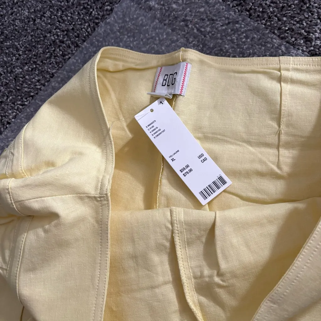 Urban Outfitters Yellow Buckle Skort - Image 3